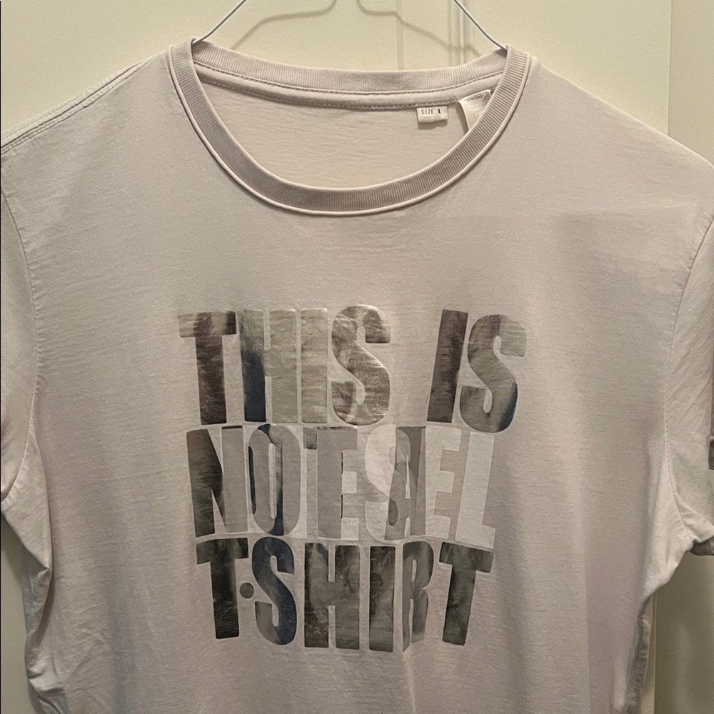 Diesel “ This is not diesel “ T-Shirt with Bold Text